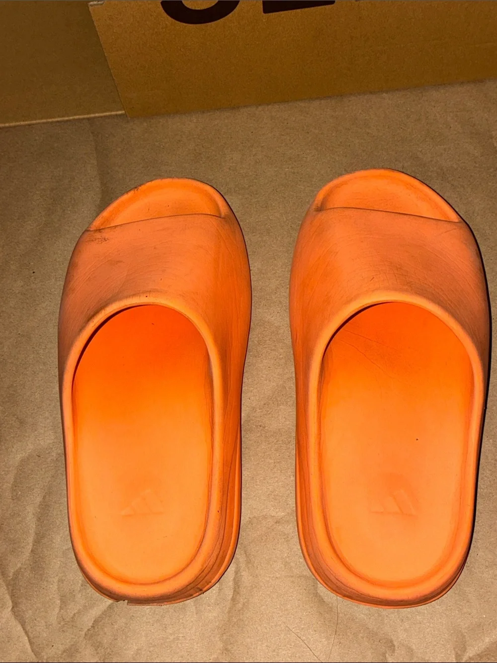 adidas Yeezy Slides Orange Sherbet size 5 US